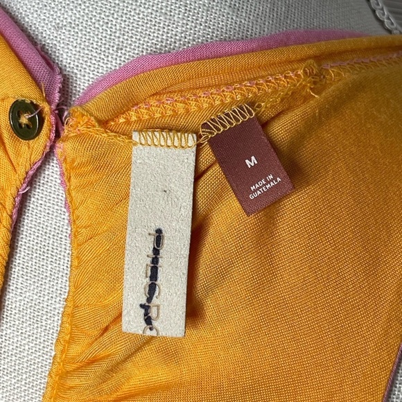 Pilcro Reversible Ribbed Tank Top Orange Pink Size M New without Price Tag - Picture 9 of 12